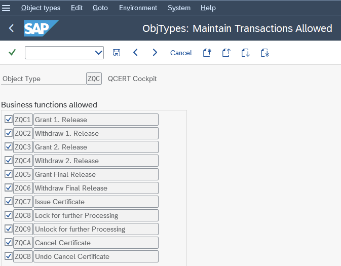 Allow Business transactions