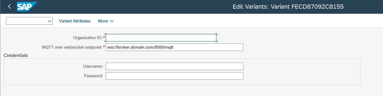 Configure Proxy details