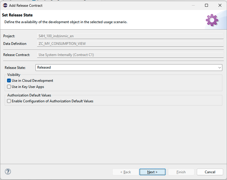 Set C1 contract - Step 2