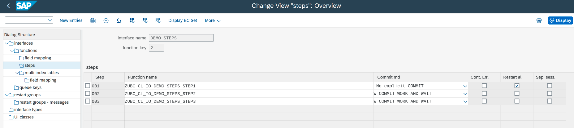 Multi steps Customizing